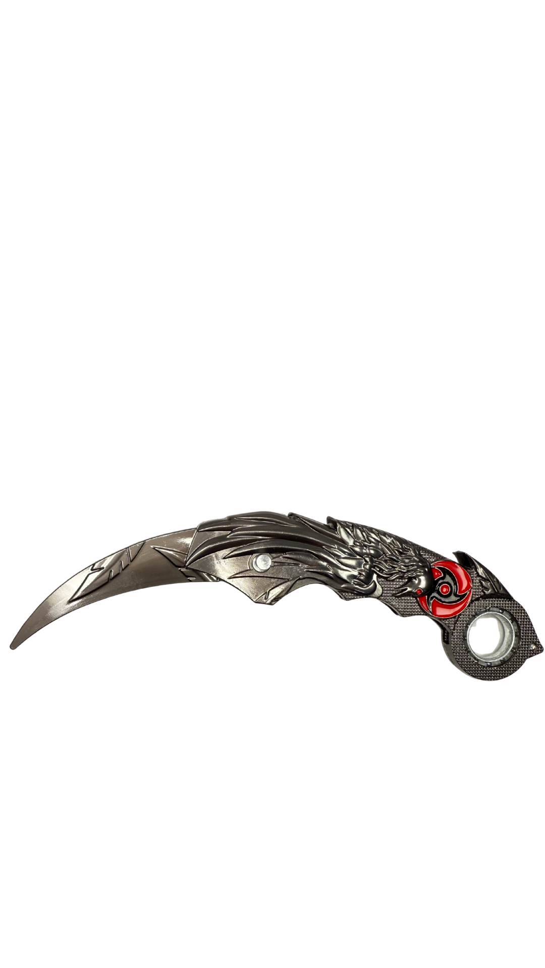 Shadow Fang Karambit Dragon Head Silver Fantasy Knife | | Hellzone