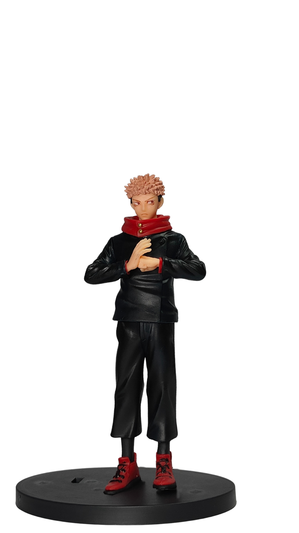 Jujutsu Kaisen: Yuji Itadori (Black Uniform & Red Shoes) Action Figure (18Cm) Hellzone