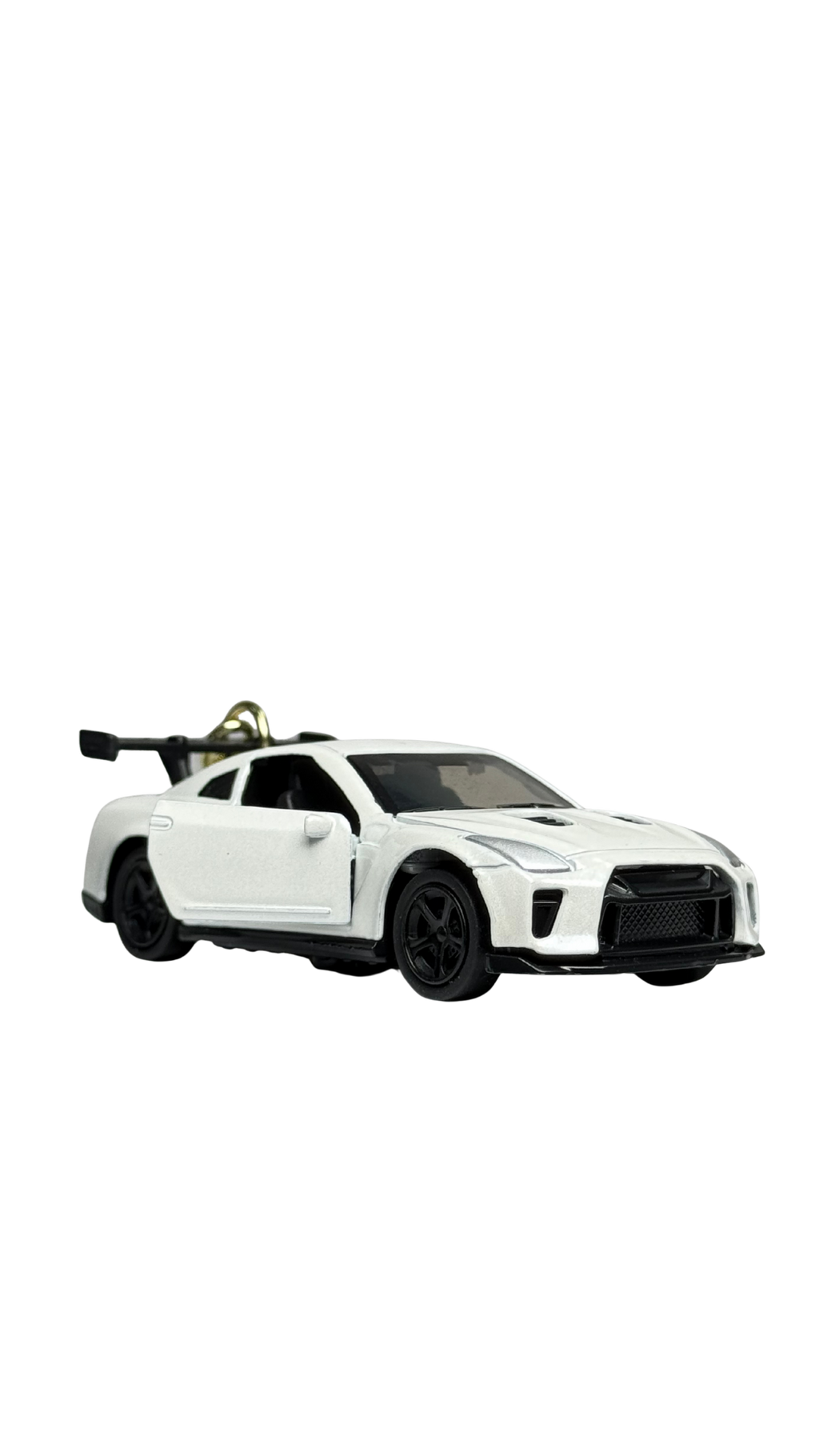 JDM GT Race Car White Finish with Functional Opening Doors & Spoiler Keychain | Hellzone