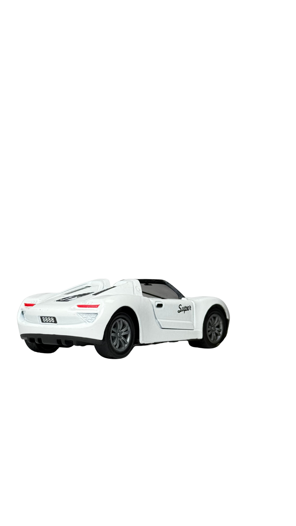 Toyota Supra Style Sports Car White Finish with Functional Opening Doors Keychain | Hellzone