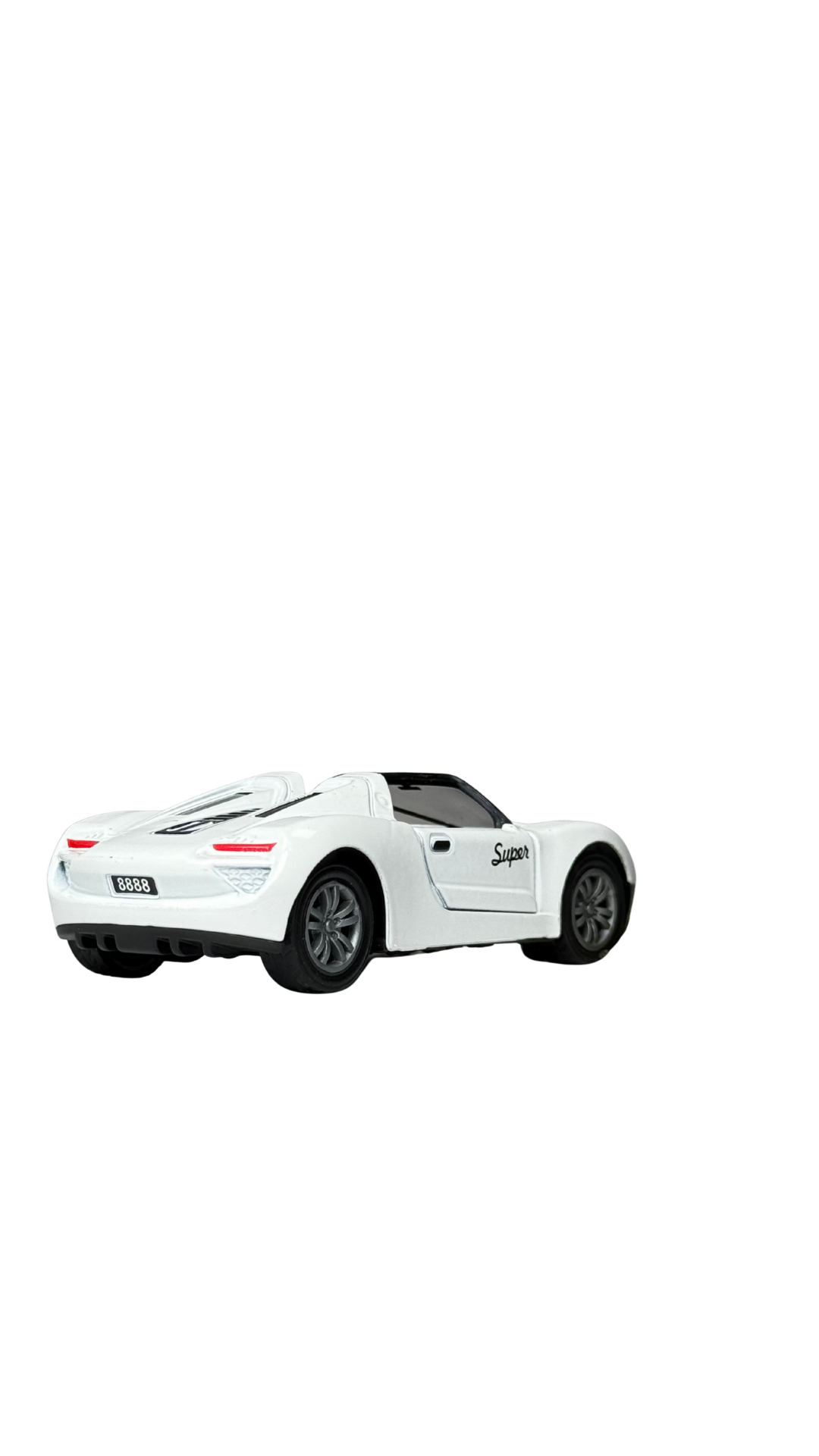 Toyota Supra Style Sports Car White Finish with Functional Opening Doors Keychain | Hellzone