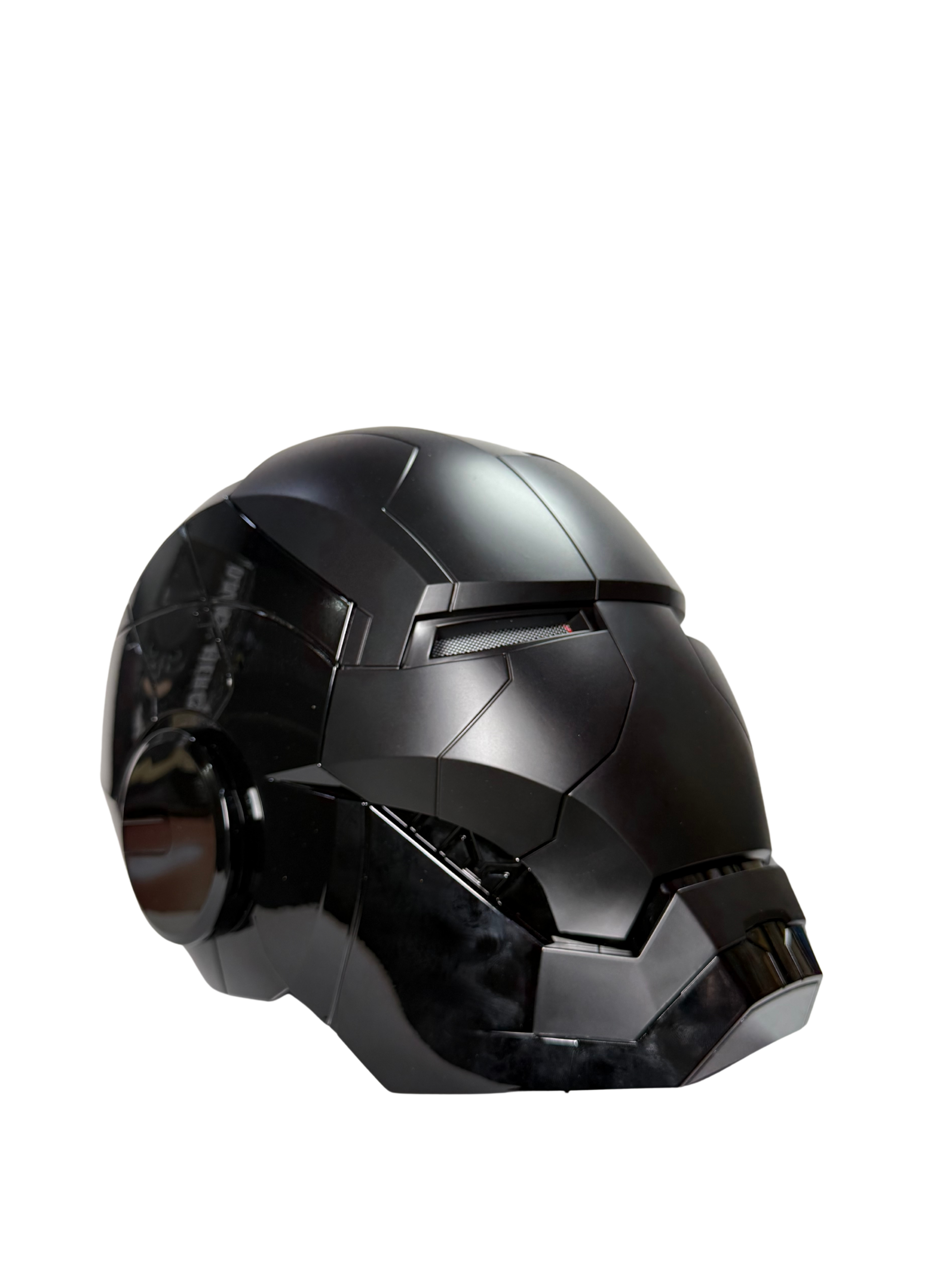 Iron Man Mark V Helmet with Fully Automatic | Black Electronic Cosplay Helmet | Marvel Collectible
