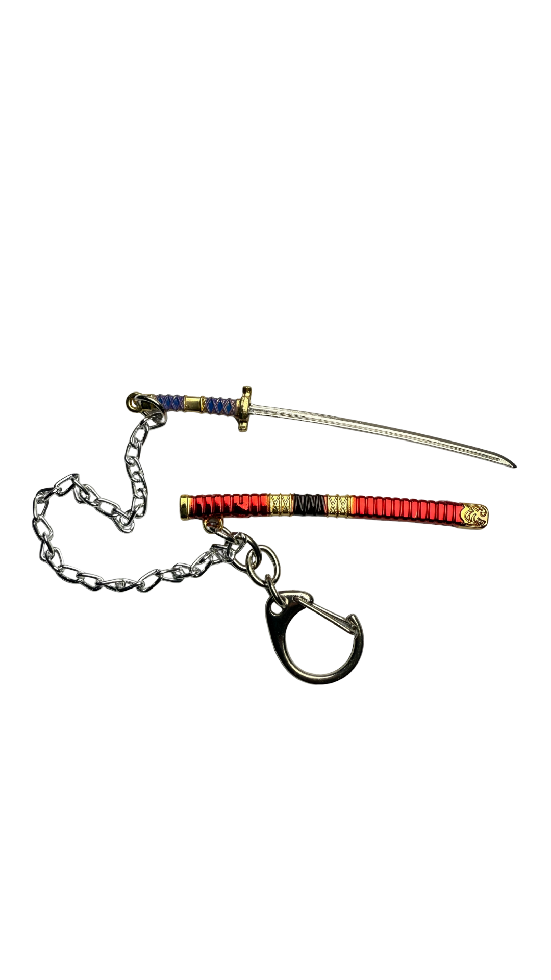 Anime Katana Sword with Decorative Metal Chain & Multiple Color Options | Hellzone