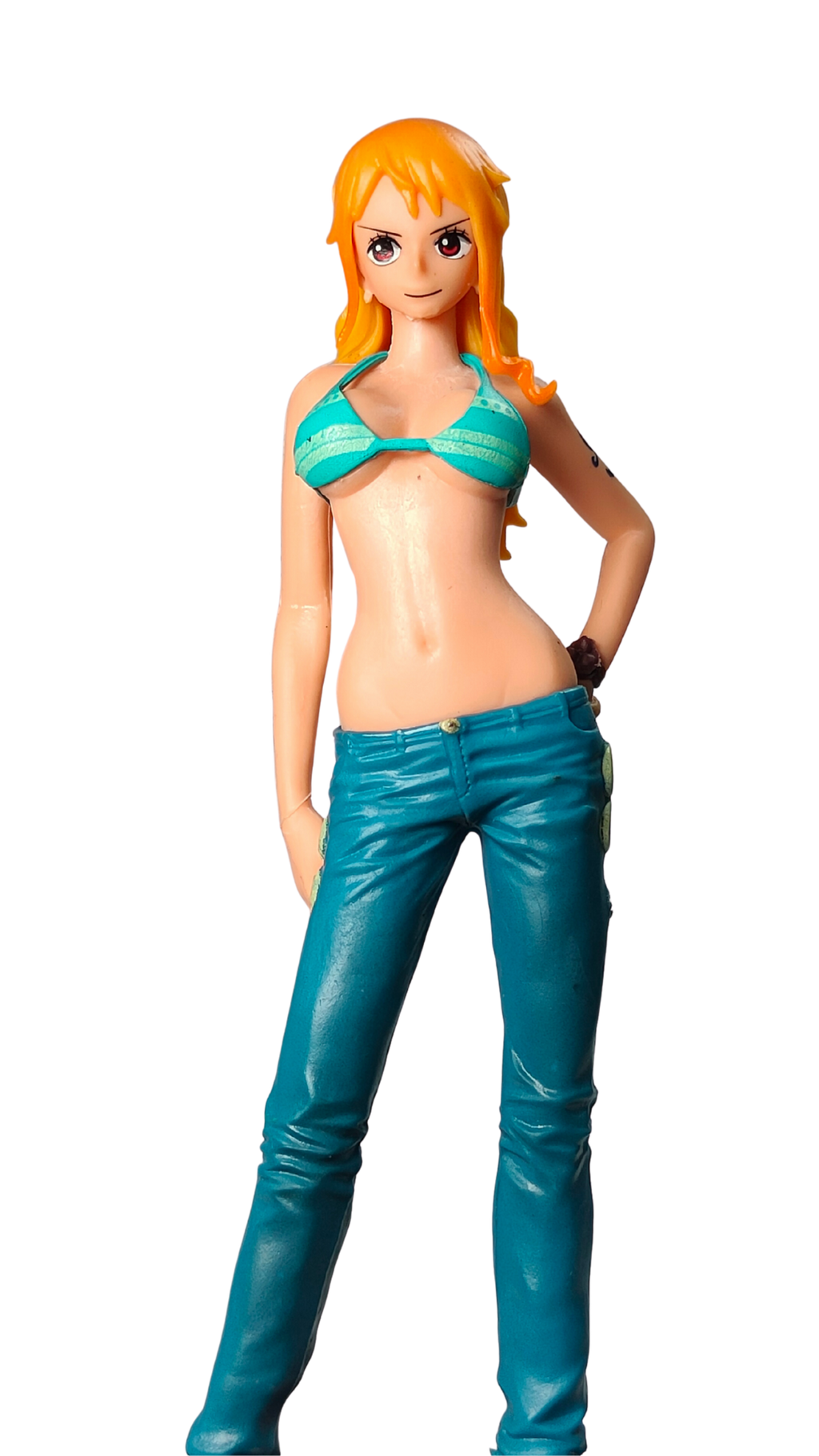 Nami Green Bikini Top & Blue Jeans Action Figure (17Cm) Hellzone