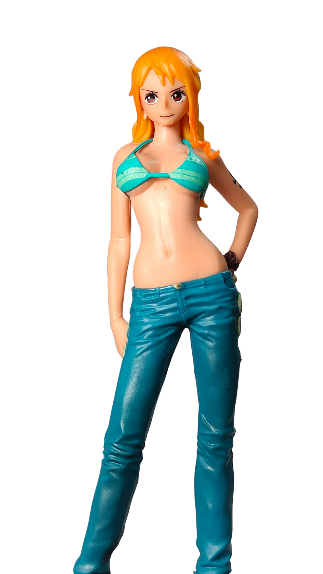 Nami Green Bikini Top & Blue Jeans Action Figure (17Cm) Hellzone