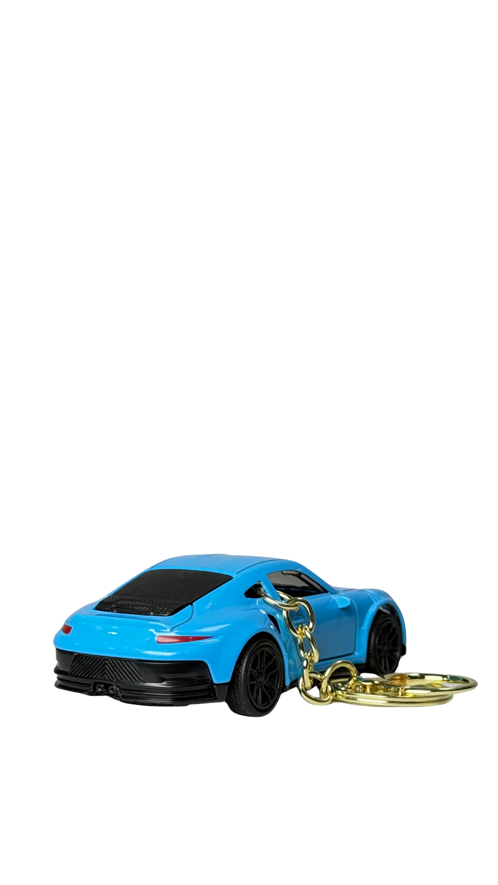 European Sports Car Light Blue 50th Anniversary GT Model Keychain | Hellzone