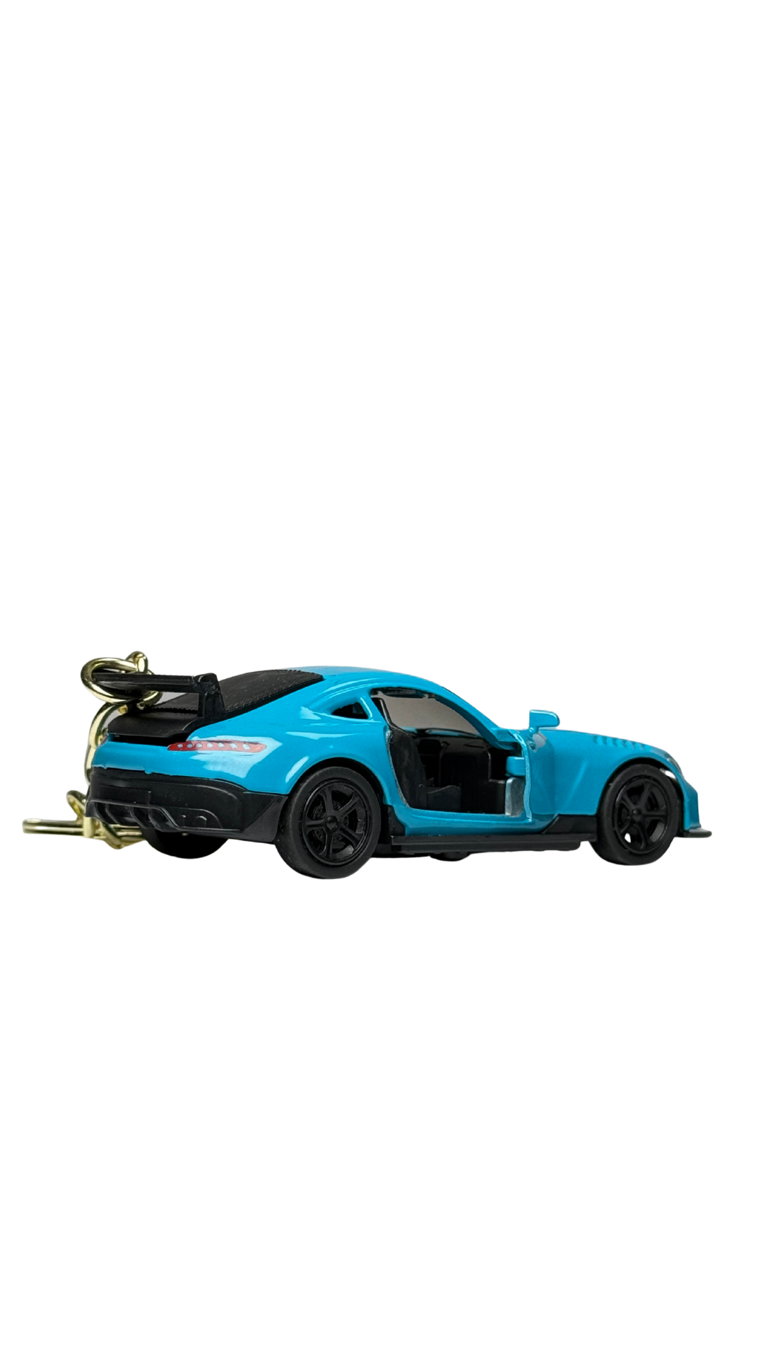 GT Race Car Blue Finish with Opening Doors & Large Spoiler Keychain | Hellzone