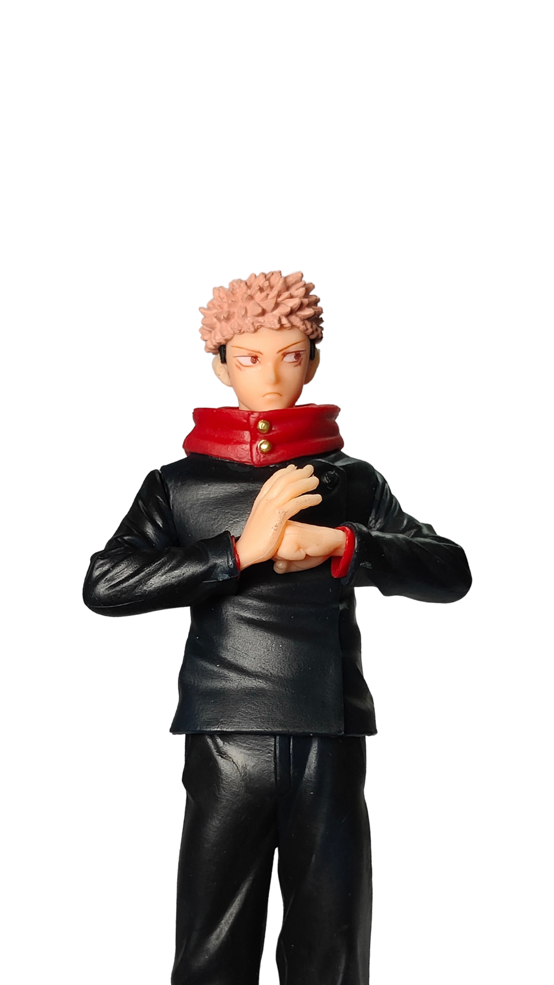 Jujutsu Kaisen: Yuji Itadori (Black Uniform & Red Shoes) Action Figure (18Cm) Hellzone