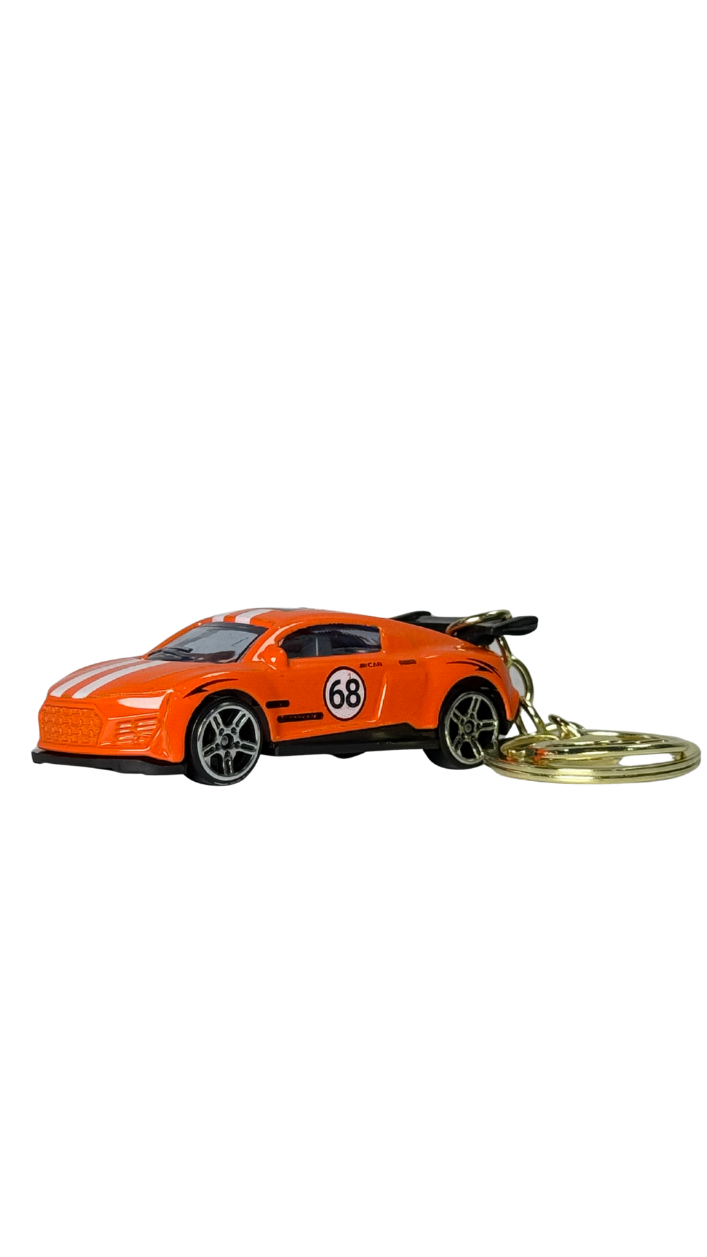 Orange GT Race Car Keychain | Hellzone