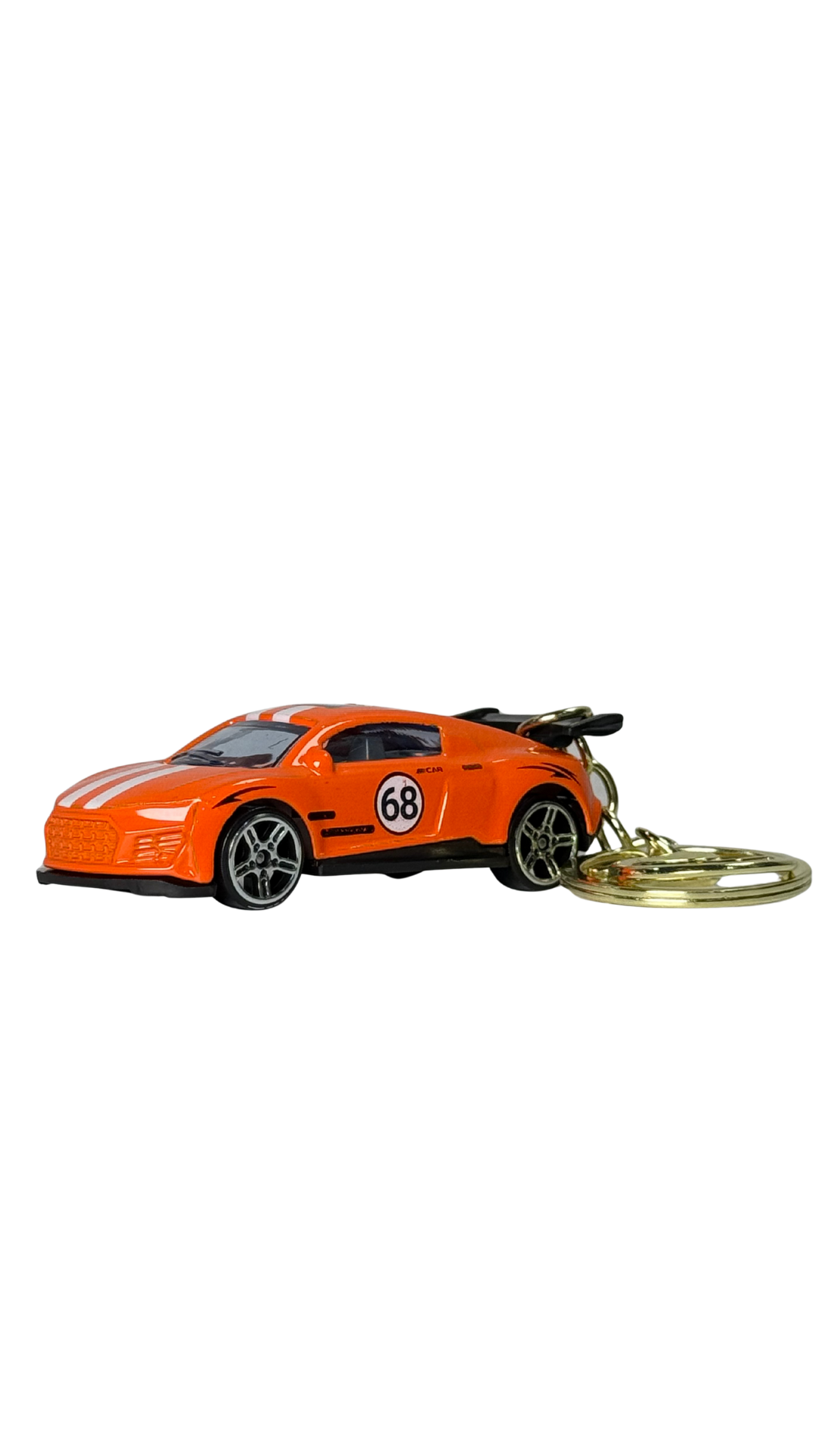 Orange GT Race Car Keychain | Hellzone