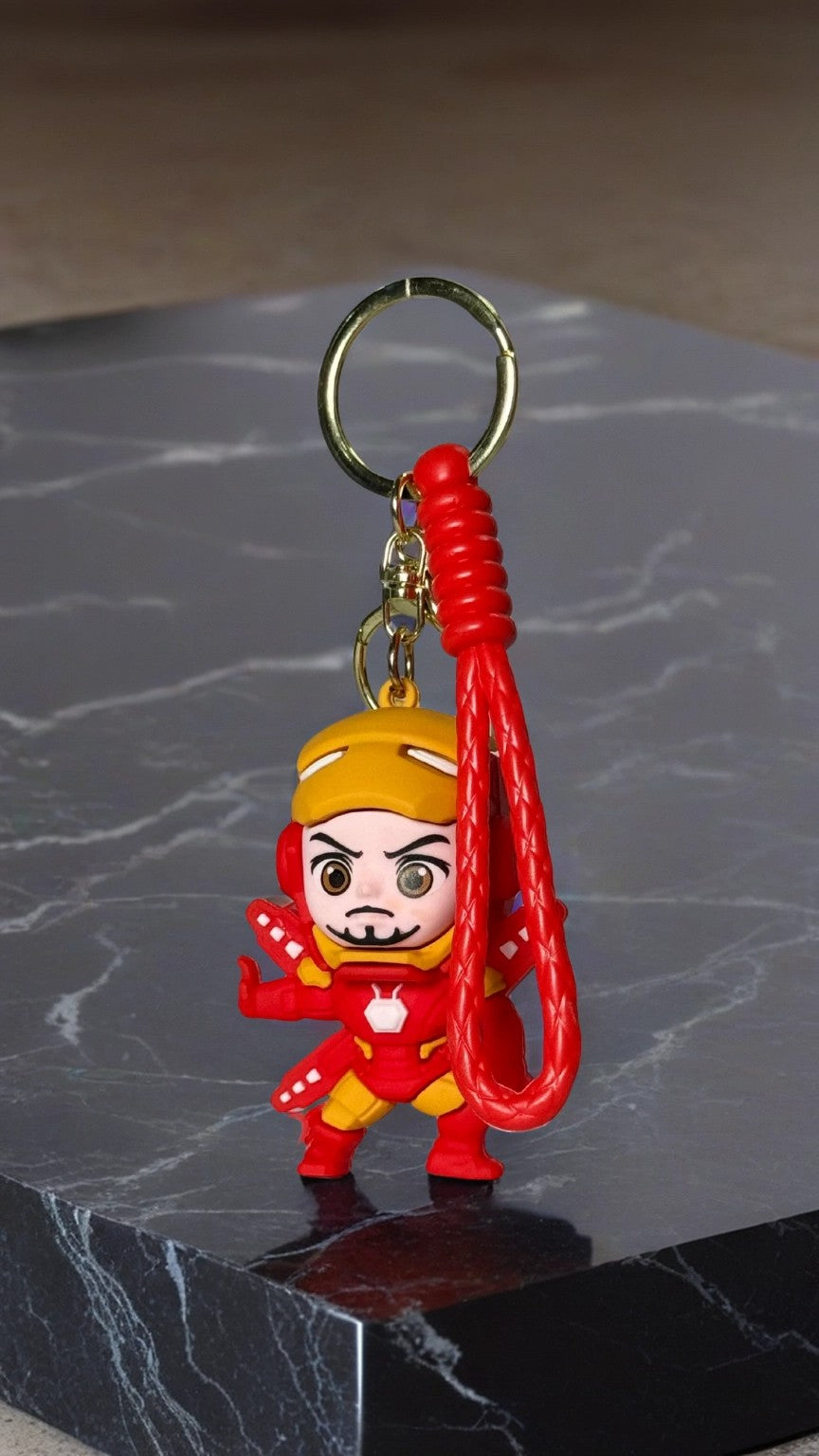 Iron Man Mask Off Chibi Keychain | Hellzone