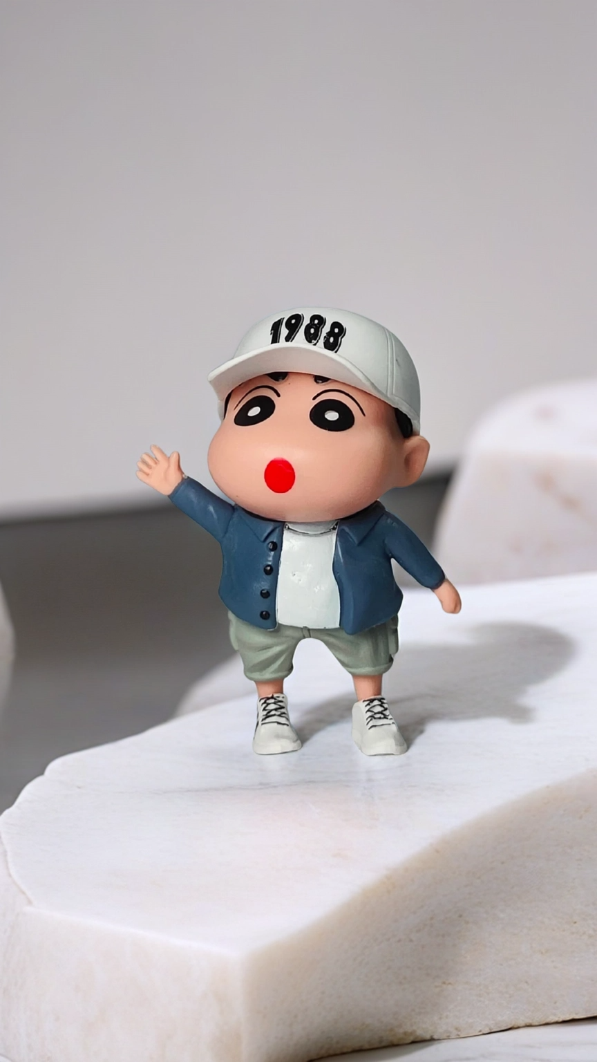 Shin-chan Blue Jacket & '1988' Cap Miniature | Hellzone