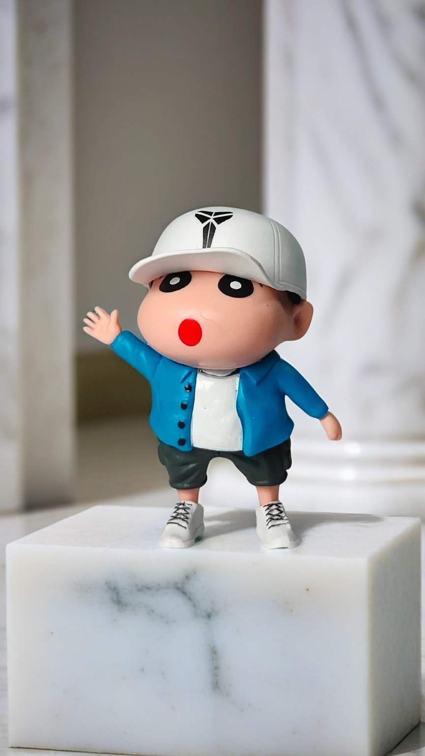 Shin-chan Blue Jacket & Mamba Cap Miniature | Hellzone