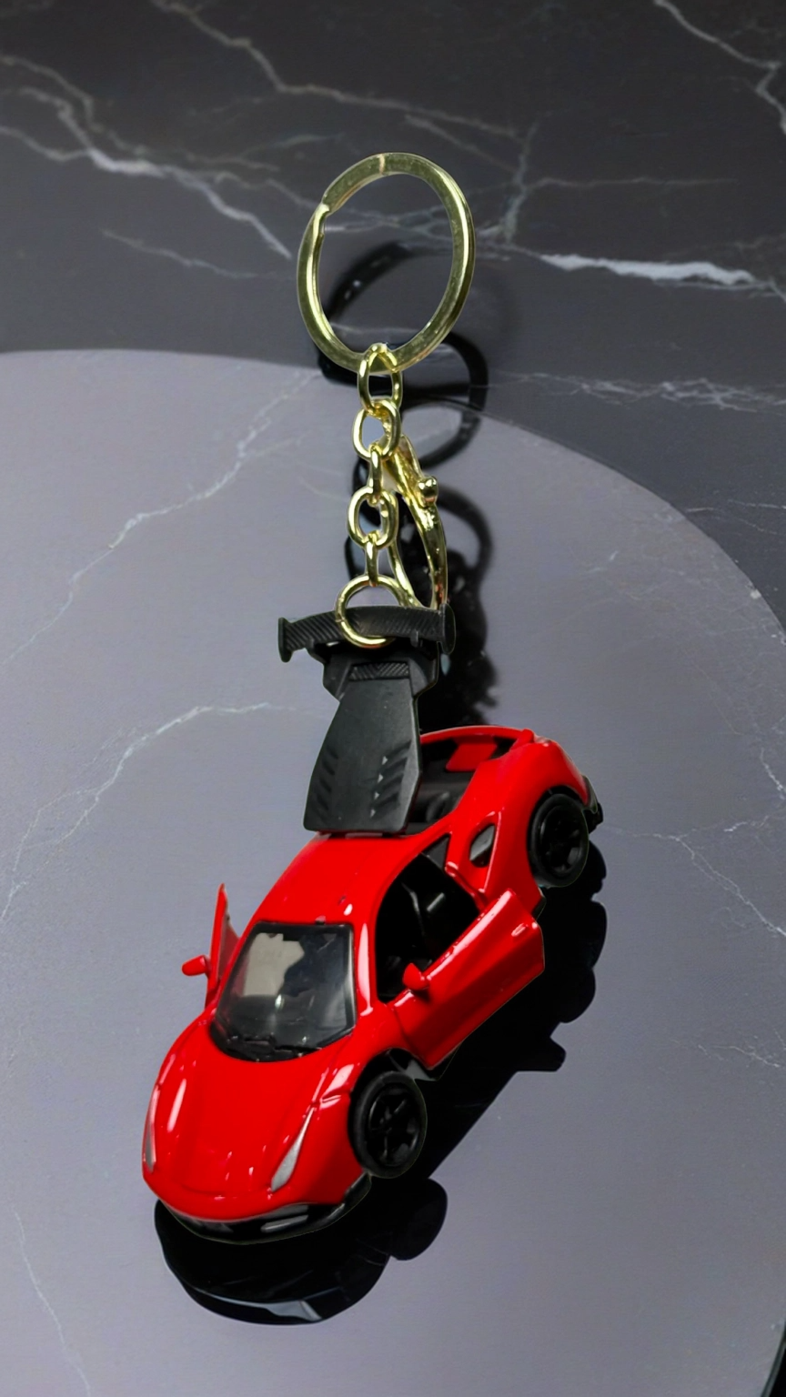 Red Italian Sports Car Functional Opening Doors & Engine Cover Keychain | Hellzone