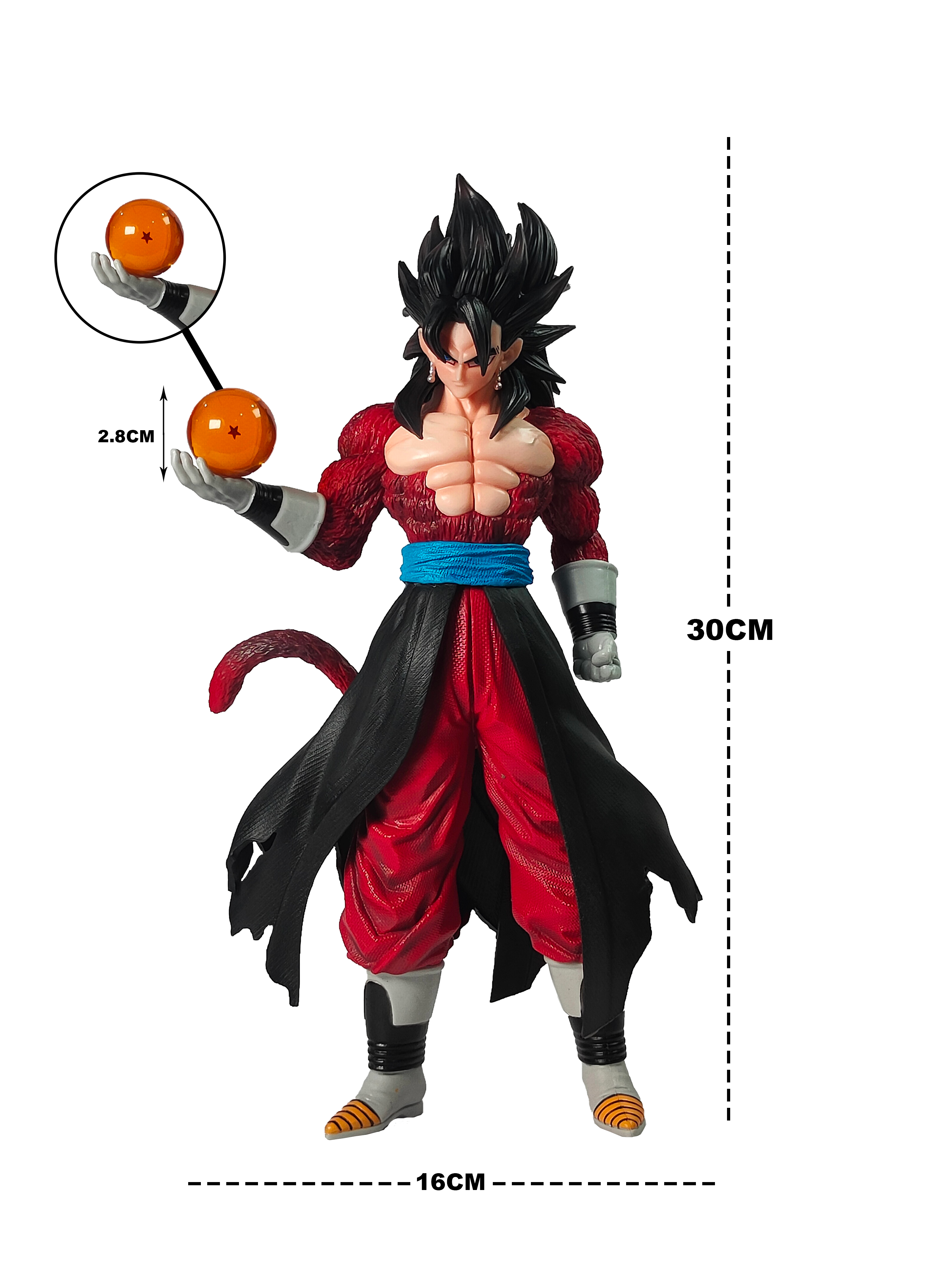Dragon Ball: Super Saiyan 4 Vegeto with Dragon Ball – 30 cm Premium Action Figure