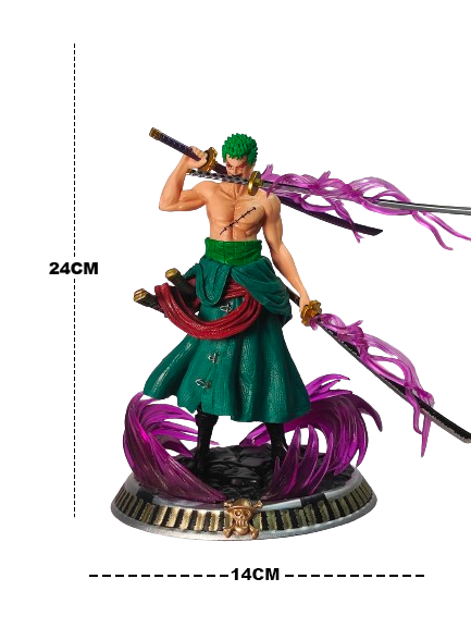 Roronoa Zoro Action Figure – One Piece [Three Sword With Dual Head] (25 CM)